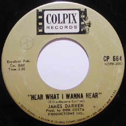 James Darren - Hear What I Wanna Hear