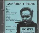 CD Single - James E. Myers - And Then I Wrote