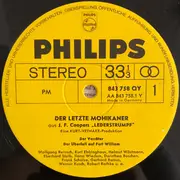 LP - James Fenimore Cooper , Kurt Vethake - Der Letzte Mohikaner (Aus Coopers 'Lederstrumpf')