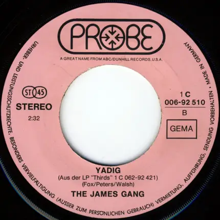 James Gang - Walk Away