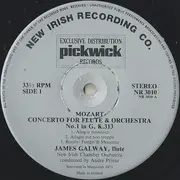 LP - James Galway , Wolfgang Amadeus Mozart , The New Irish Chamber Orchestra Conducted By André Prieur - Concerto For Flute & Orchestra No.1 / Concerto For Flute & Orchestra No.2
