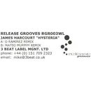 12inch Vinyl Single - James Harcourt - Hysteria - no cover