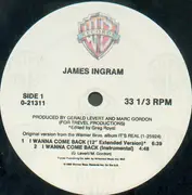 12inch Vinyl Single - James Ingram - I Wanna Come Back