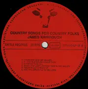 LP - James Kimbrough - Country Songs For Country Folks