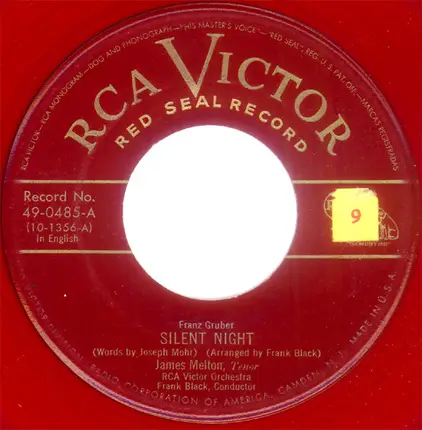 James Melton , RCA Victor Symphony Orchestra - Silent Night / Oh Come, All Ye Faithful