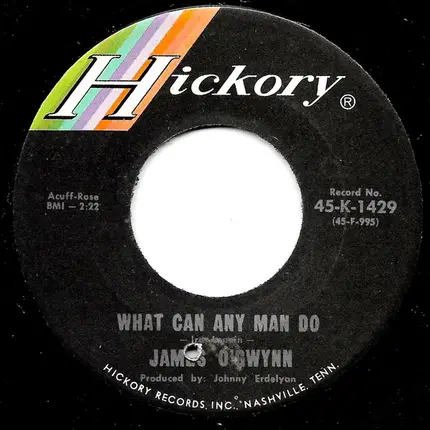 James O'Gwynn - What Can Any Man Do / I Won't Live Here Any More