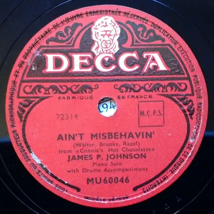 James Price Johnson - Keepin' Out Of Mischief Now / Ain't Misbehavin'