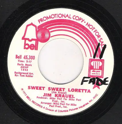 James R. Krauel - Sweet Sweet, Loretta