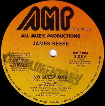 James Reese - No Questions