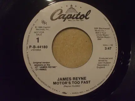 James Reyne - Motor's Too Fast