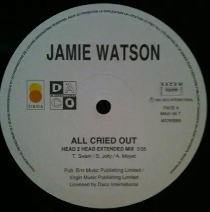 Jamie Watson - All Cried Out