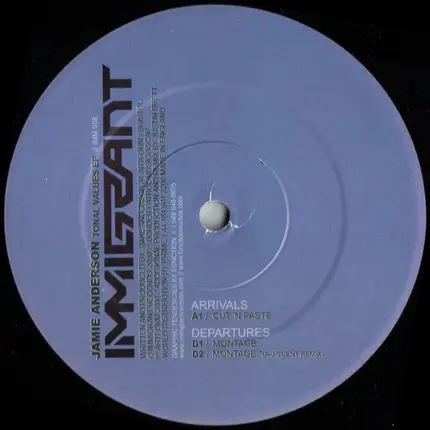 Jamie Anderson - Tonal Values EP