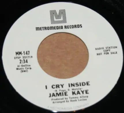 Jamie Kaye - Both Sides Of The Line / I Cry Inside
