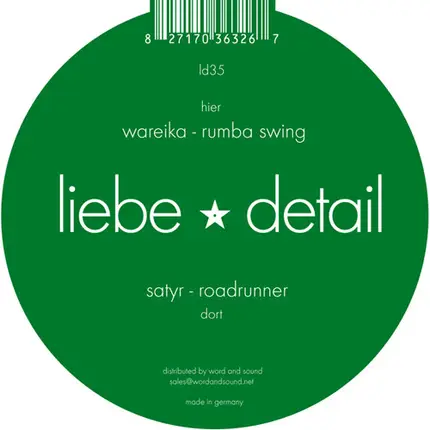 Jamie McHugh / Wareika - Roadrunner / Rumba Swing