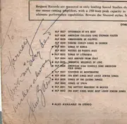 LP - Jan Bart , William Gunther - More Best Loved Jewish Songs - signed copy