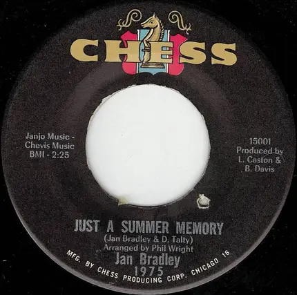 Jan Bradley - Just A Summer Memory / He'll Wait On Me