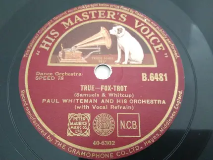 Jan Garber And His Orchestra , Paul Whiteman And His Orchestra - In Other Words We're Through / True
