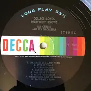 LP - Jan Garber And His Orchestra - College Songs Everybody Knows