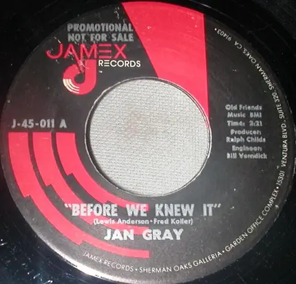 Jan Gray - Before We Know It