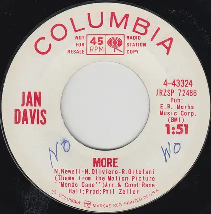 Jan Davis - More / Mystique
