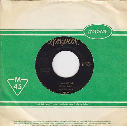 Jan & Dean - Heart And Soul / Those Words