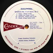 LP - Jan Kalivoda / Václav Jan Tomášek - Peter Toperczer , The Prague Symphony Orchestra , Jindřich Rohan - Symphony No. 1 / Piano Concerto No. 1
