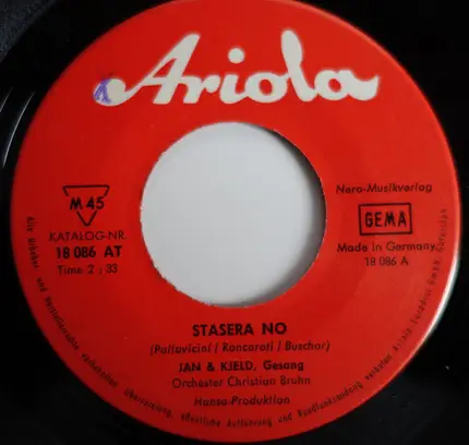 Jan & Kjeld - Stasera No / Candy-Girl