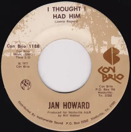Jan Howard - I'll Hold You In My Heart (Till I Can Hold You In My Arms)
