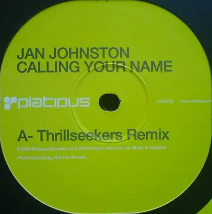 Jan Johnston - Calling Your Name