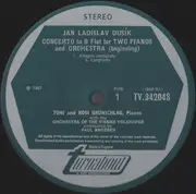 LP - Dusík / Schumann - Concerto In B Flat For 2 Pianos & Orchestra / Andante & Variations For 2 Pianos, 2 Cellos