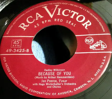 Jan Peerce With Hugo Winterhalter's Orchestra And Chorus - What Is A Boy / Because Of You