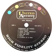 LP - Jan Peerce - Concert In Paris