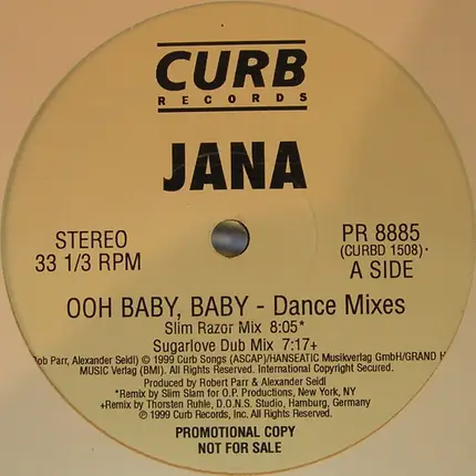 Jana - Ooh Baby, Baby (Dance Mixes)