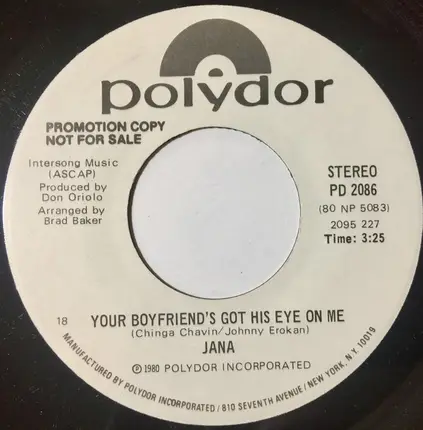 Jana - Your Boyfriend's Got His Eye On Me