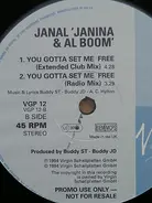 Janal ' Janina & Al Boom - You Gotta Set Me Free