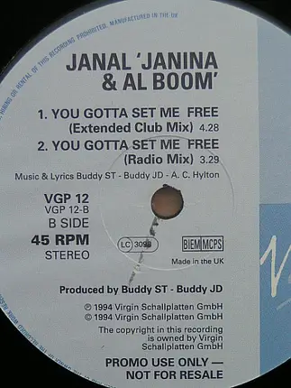 Janal ' Janina & Al Boom - You Gotta Set Me Free