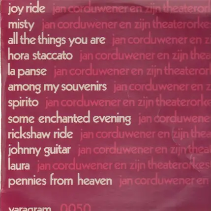 Jan Corduwener - En zijn theaterorkest