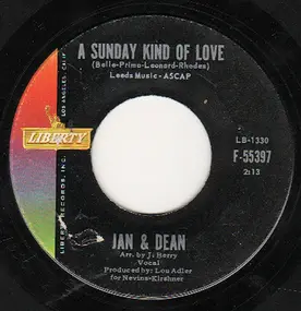 Jan & Dean - A Sunday Kind Of Love