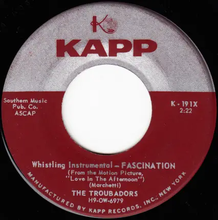 Jane Morgan & The Troubadors - Fascination