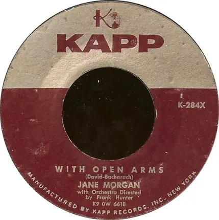 Jane Morgan - I Can't Begin To Tell You / With Open Arms