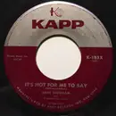 7inch Vinyl Single - Jane Morgan - It's Not For Me To Say / Around The World