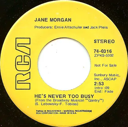 Jane Morgan - He Gives Me Love