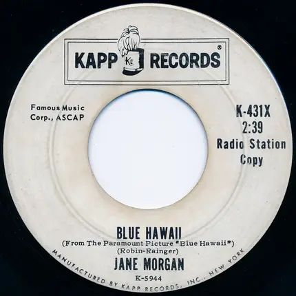 Jane Morgan - Moon River / Blue Hawaii
