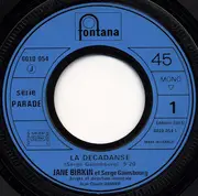 7inch Vinyl Single - Jane Birkin et Serge Gainsbourg - La Décadanse
