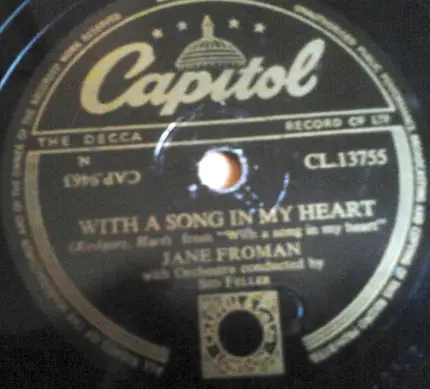 Jane Froman - I'll Walk Alone / With A Song In My Heart