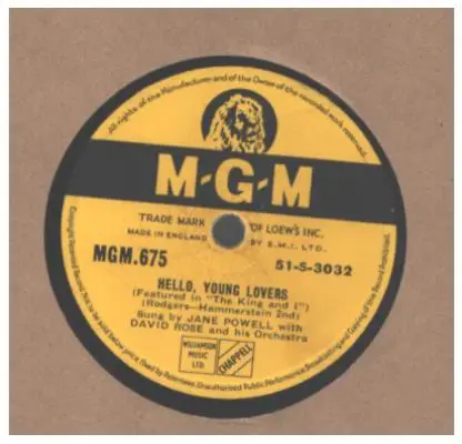 Jane Powell , David Rose & His Orchestra - Hello, Young Lovers