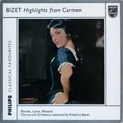 LP - Jane Rhodes , Albert Lance , Robert Massard With Chorus And Orchestra Conducted By Roberto Benzi - BIZET Highlights From Carmen