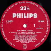 LP - Jane Rhodes , Albert Lance , Robert Massard With Chorus And Orchestra Conducted By Roberto Benzi - BIZET Highlights From Carmen