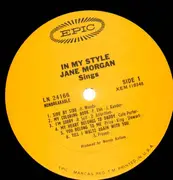 LP - Jane Morgan - In My Style...