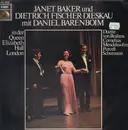 LP - Janet Baker und Dietrich Fischer-Dieskau mit Daniel Baremboim - Duette von Brahms, Cornelius, Purcell a.o. - Insert